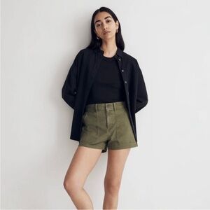 Madewell The Perfect Vintage Fatigue Shorts in Palm Tree